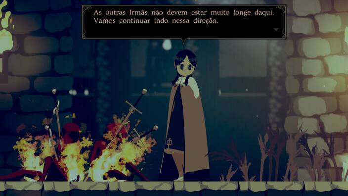 Screenshot of Sister Fran during the prologue cutscene