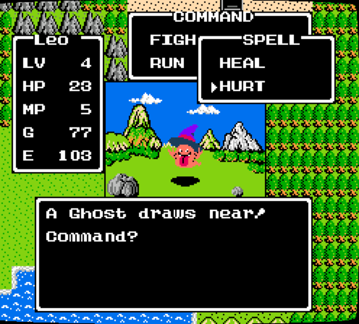 Battle against a ghost