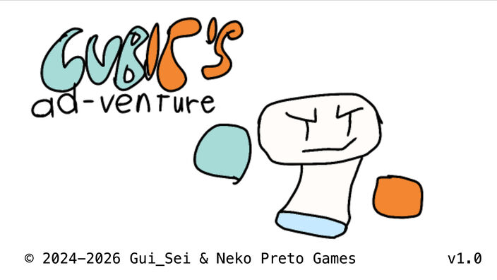 Cubics Ad-venture title screen